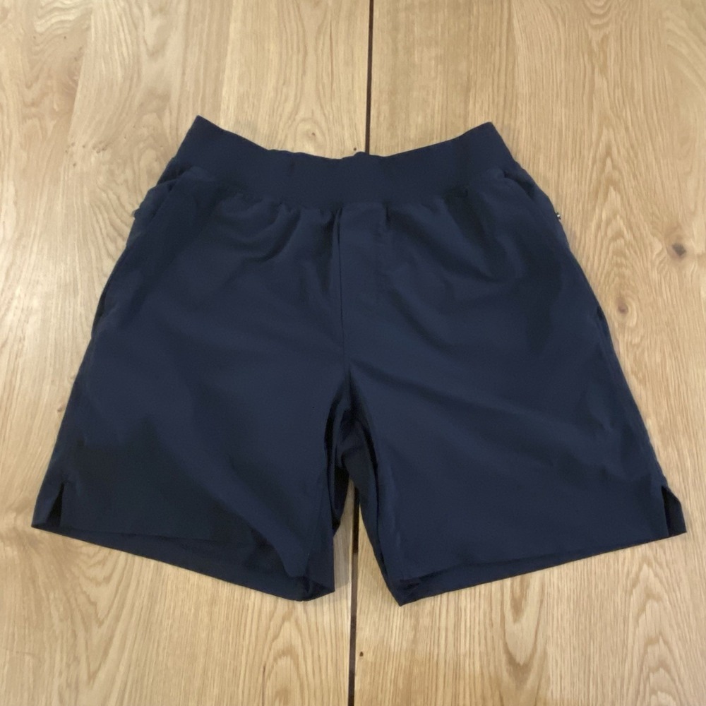 Fabletics The Franchise Shorts Mens M Black Running Athletic 7" Inseam Elastic